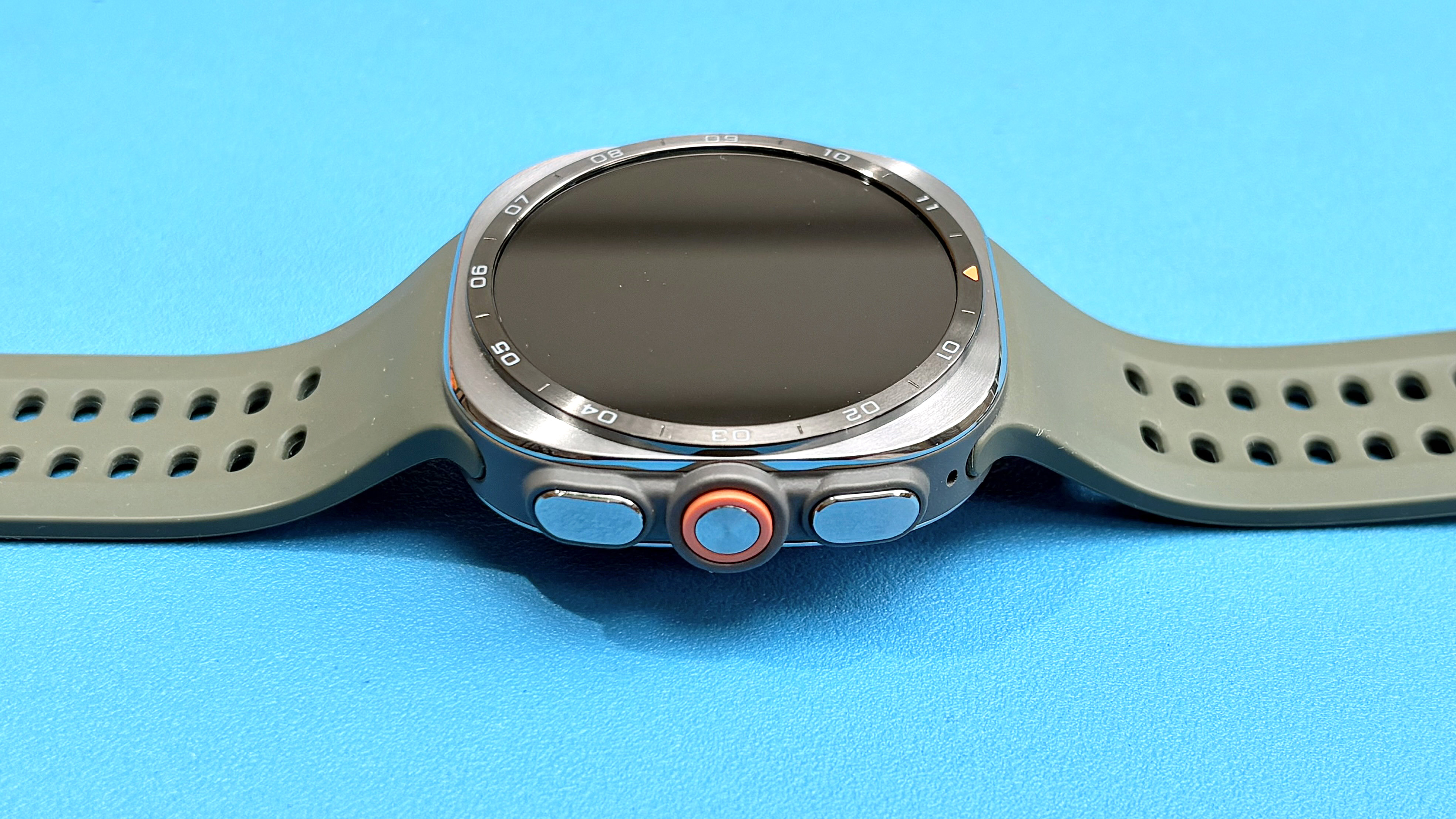 Close-up look at the Samsung Galaxy Watch Ultra 2 smartwatch