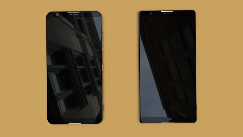 Both phones have far smaller bezels than typical Xperia handsets. Credit: Vortex.ge