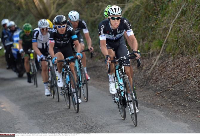 Niki Terpstra (Omega Pharma Quick Step) sets the pace