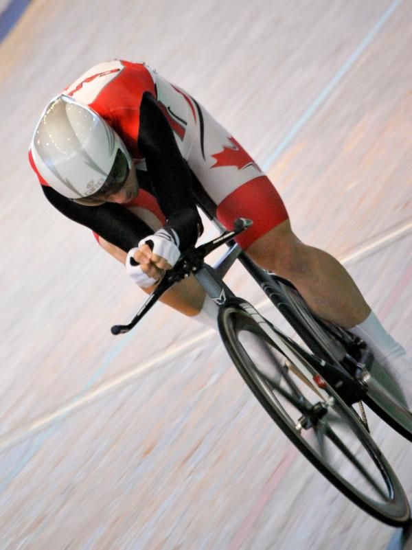 Canada's Zach Bell in the pursuit