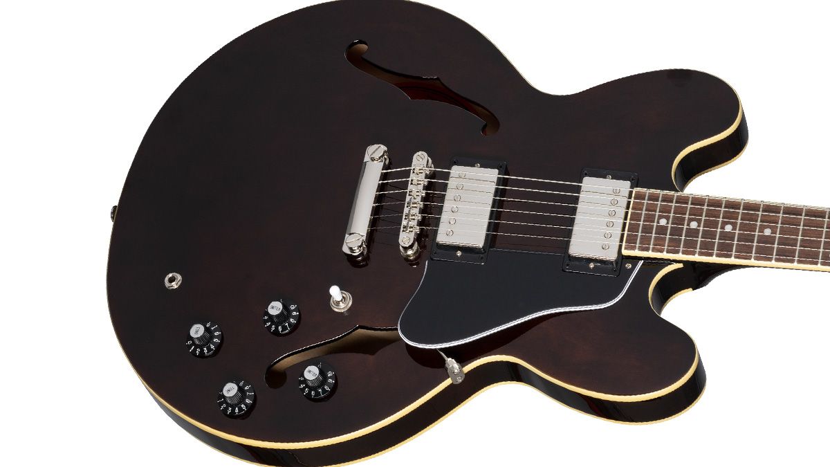 The Epiphone Jim James ES-335 is the My Morning Jacket frontman's first collaboration with the brand, and offers a more affordable version of his Gibson semi-hollow