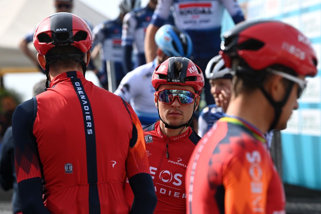 Tom Pidcock (Ineos Grenadiers) at Tirreno-Adriatico 2023 prior to stage 3