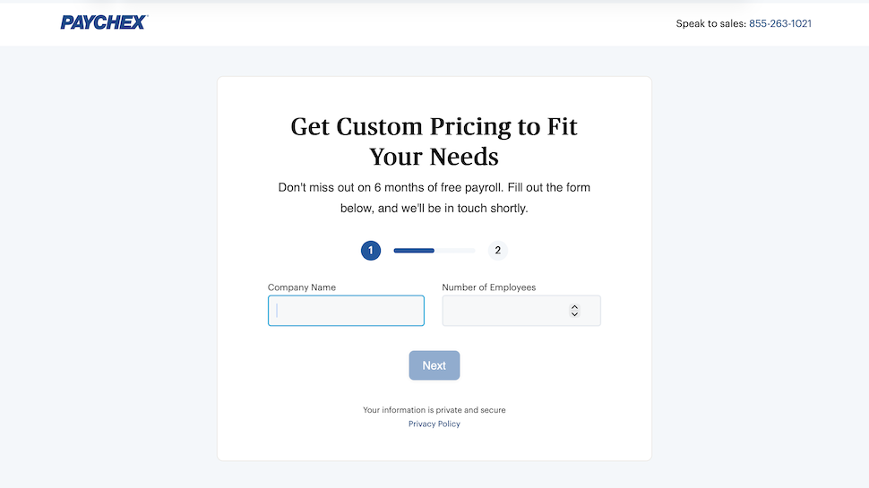 Paychex website screenshot
