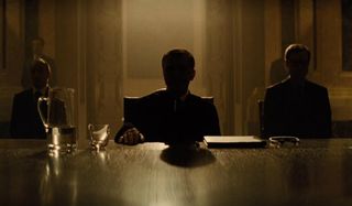 Blofeld Spectre Christoph Waltz in the shadows