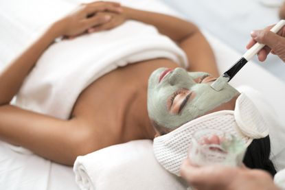 Classpass beauty treatments: a woman having a facial