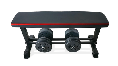 CAP flat bench and adjustable dumbbells set