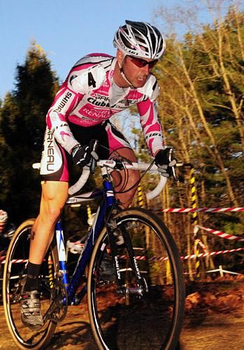 Derek St. John (Garneau Club Chaussure Ogilvy) riding third again today.