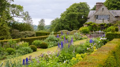 High Glanau Gardens country garden with double borders