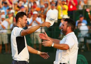 Kaymer hugs Connelly after his US Open victory