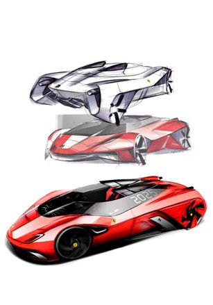 Ferrari sketches