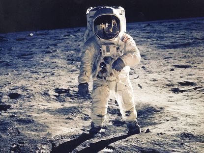 Buzz Aldrin says the moon has a 'velvet-like sheen' up close