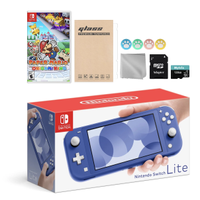 Nintendo Switch Lite Blue + Paper Mario + 128GB microSD card Bundle: $319
Save on accessories: