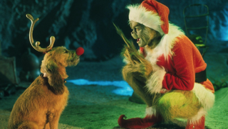 The Grinch and his dog