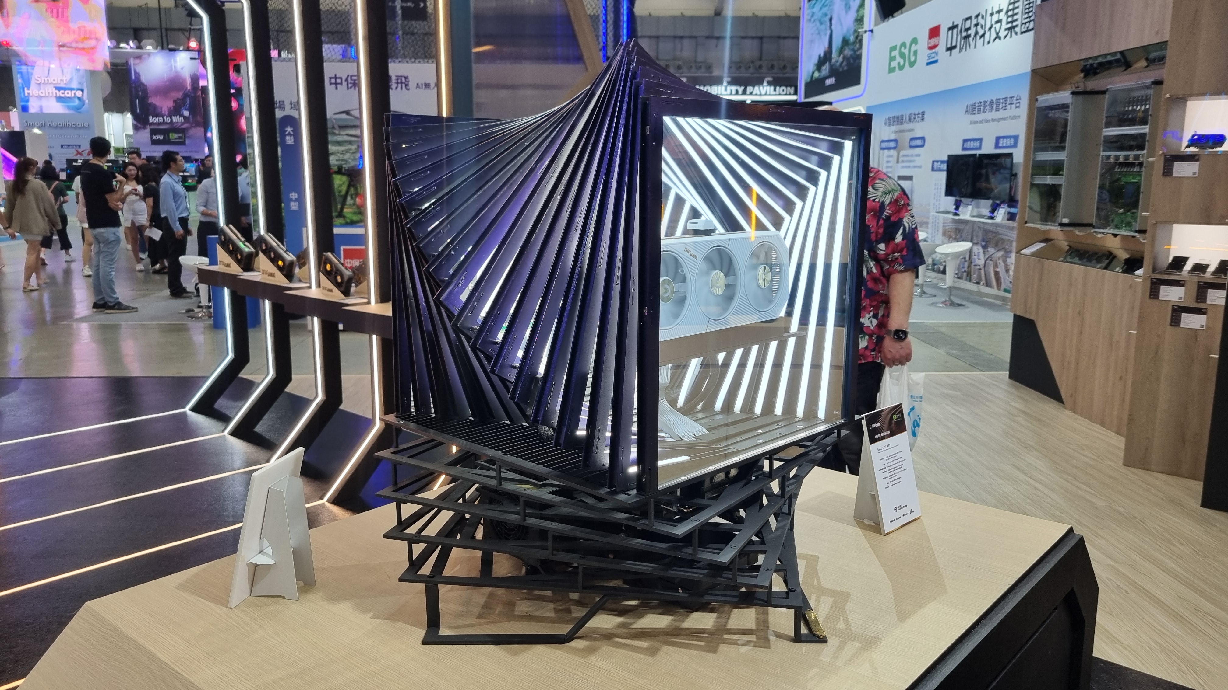 A Zotac custom PC case at Computex 2025
