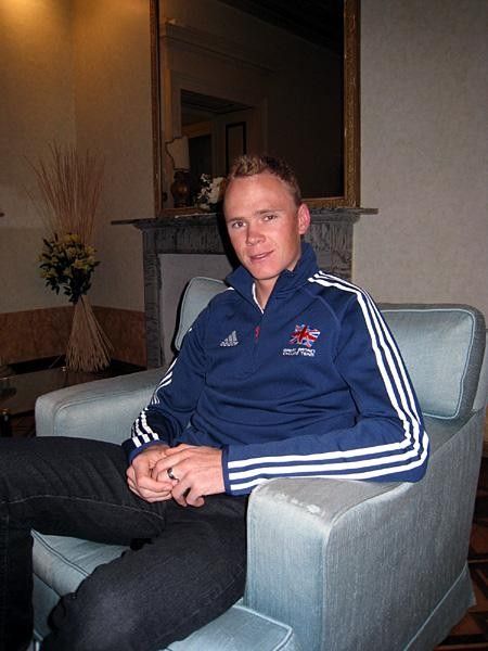 Relaxed: Froome on the eve of his first Elite World Championships