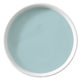 blue colour emulsion in round white container