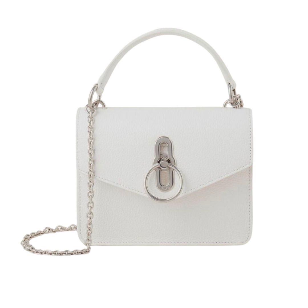 Mulberry Small Amberley White Grain leather crossbody bag as seen on Kate Middleton at Wimbledon