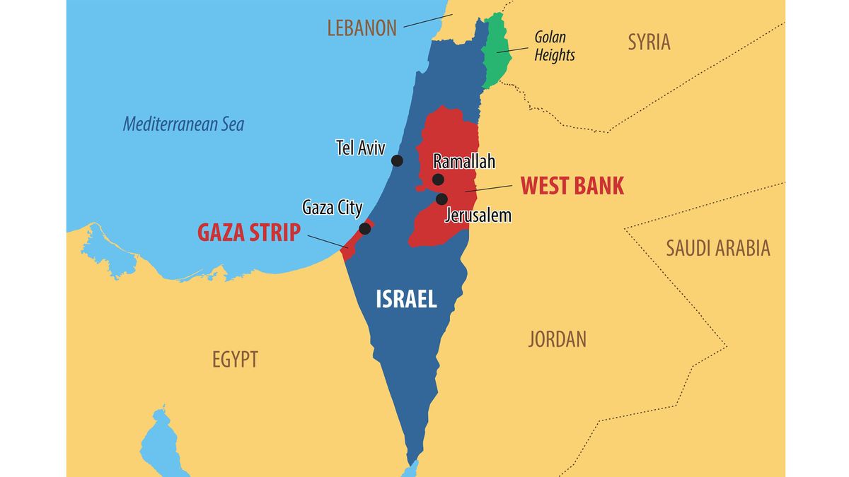 Map of Israel