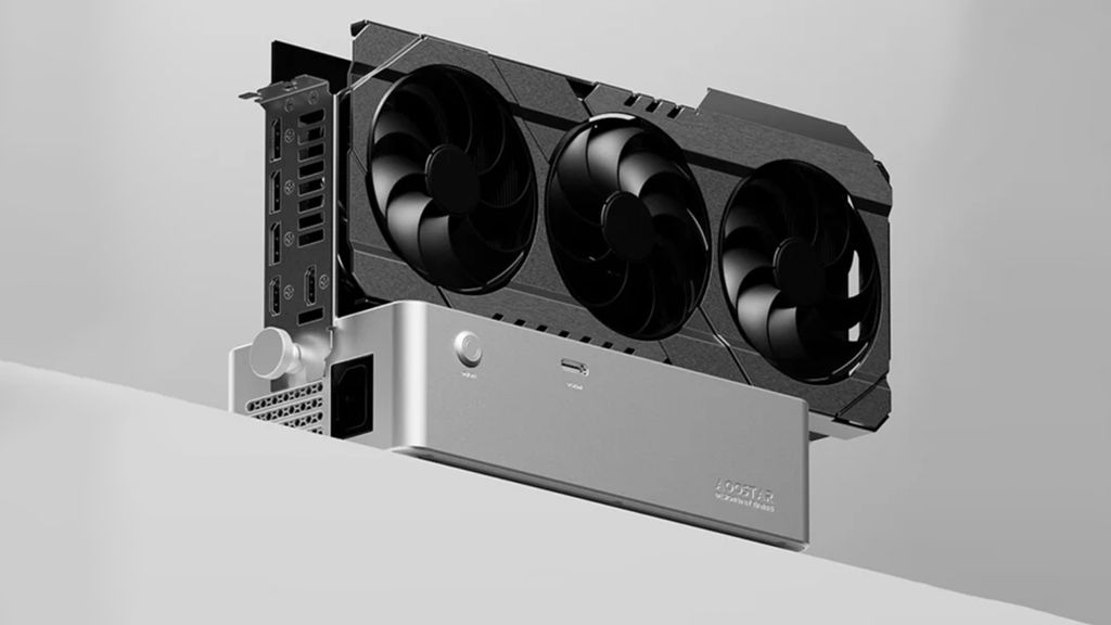 AOOSTAR EG01 EGPU Dock Oculink (PCIe4.0x4) Estación de acoplamiento externa GPU, soporta fuentes de alimentación estándar ATX/SFX, con soporte multifuncional desmontable, puerto CC de 150 W, color