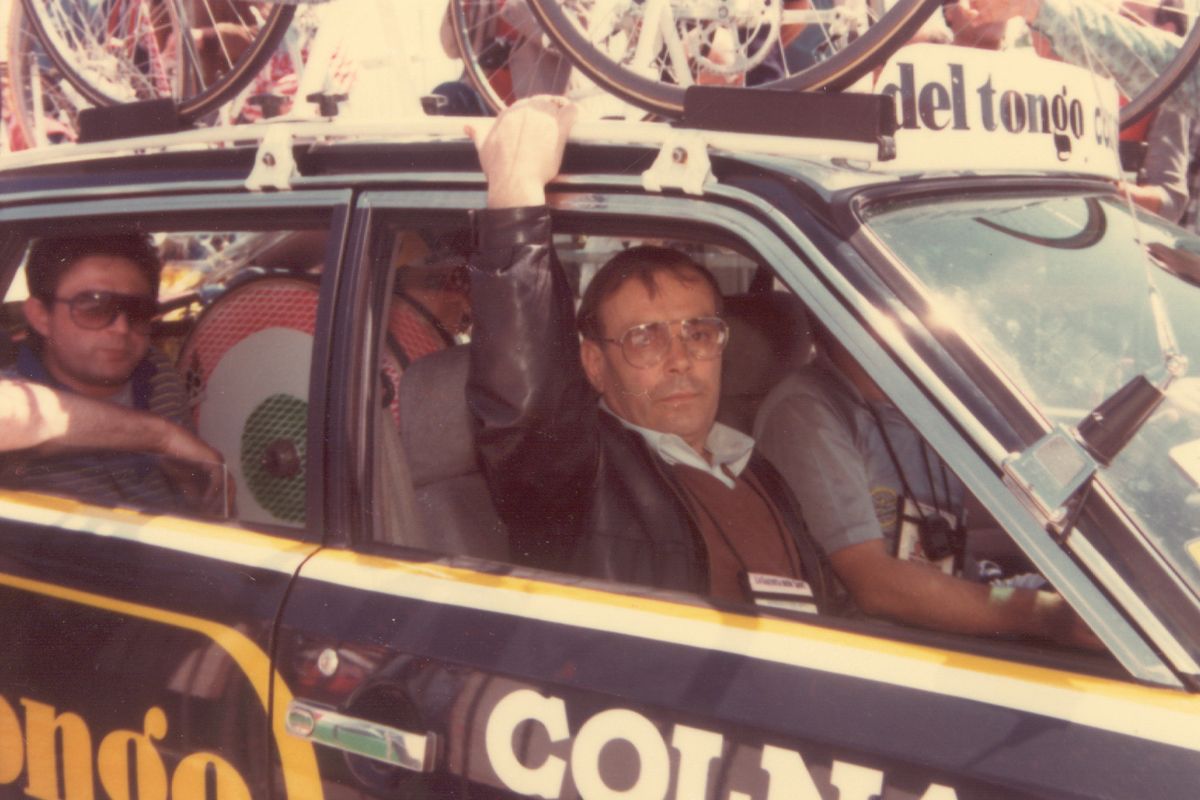 Team support at the 1987 Giro