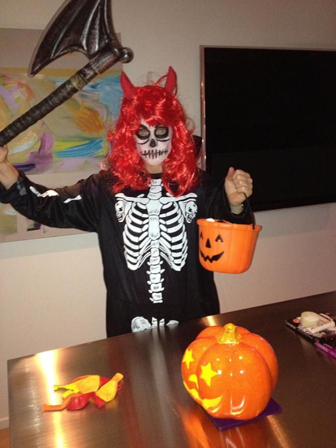 Halloween celebrations were part of October