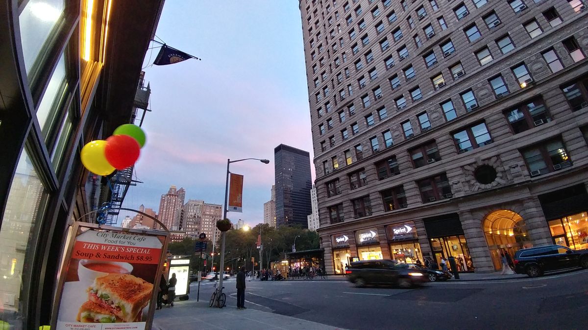 And a wide-angle view of the same vista