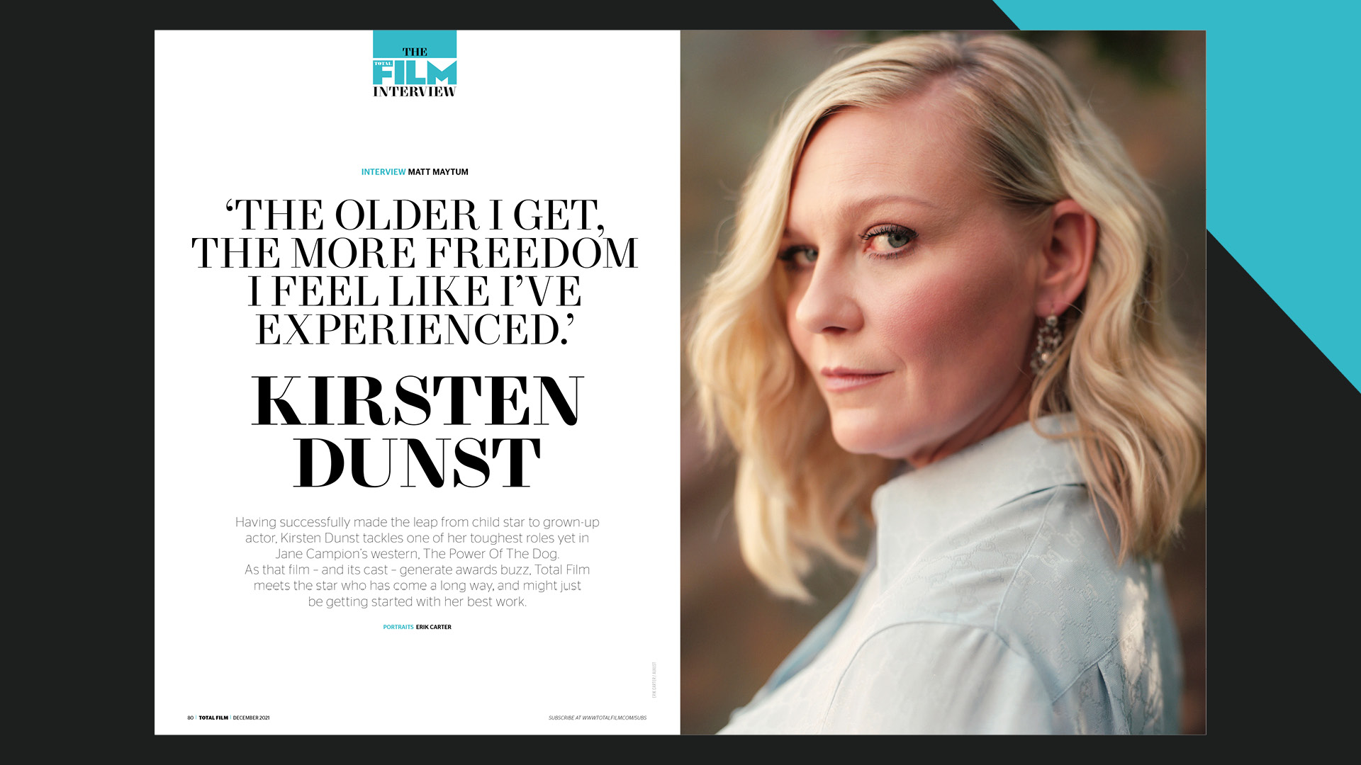 Total Film'in Kirsten Dunst özelliği.