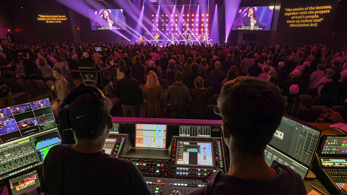 Skylark Audio Video additionally installed a new DiGiCo Quantum5 console and Fourier Audio transform.engine at front of house