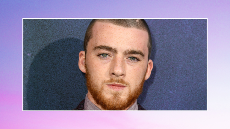 Angus Cloud attends the LA Premiere of HBO's "Euphoria" at The Cinerama Dome on June 04, 2019 in Los Angeles, California / in a collage template to illustrate a story on Angus Cloud's job pre-Euphoria