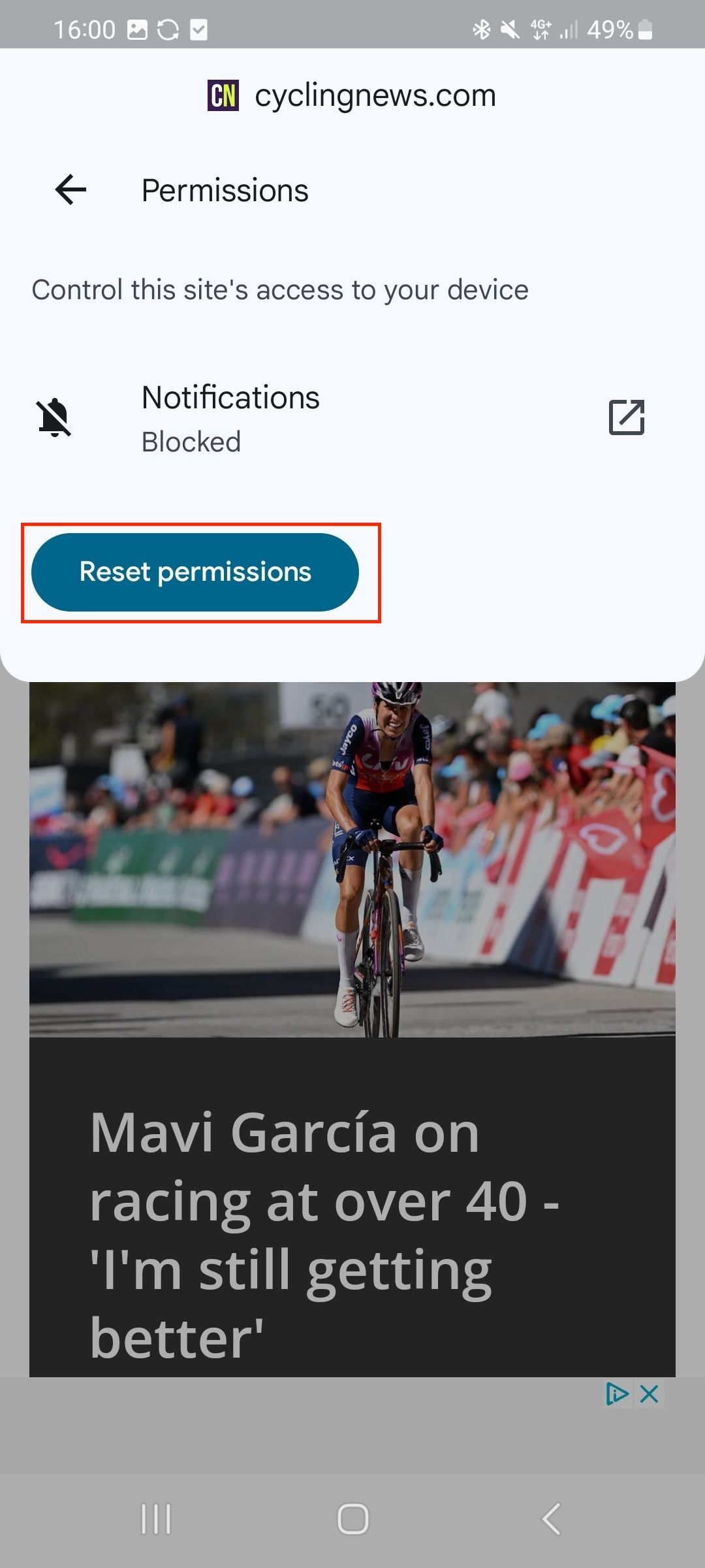 Reset Permissions