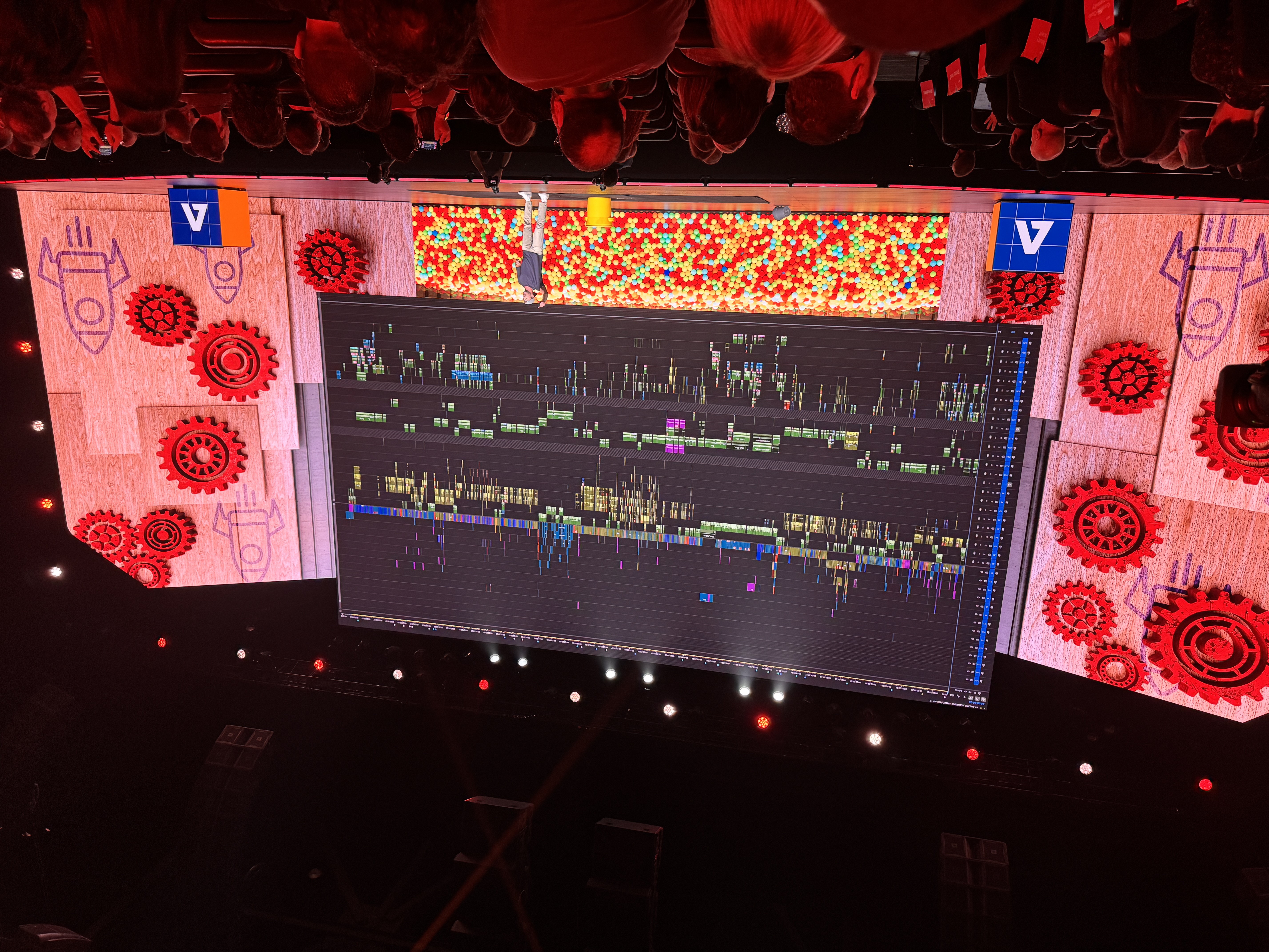 Mark Rober on the Adobe Max 2025 stage