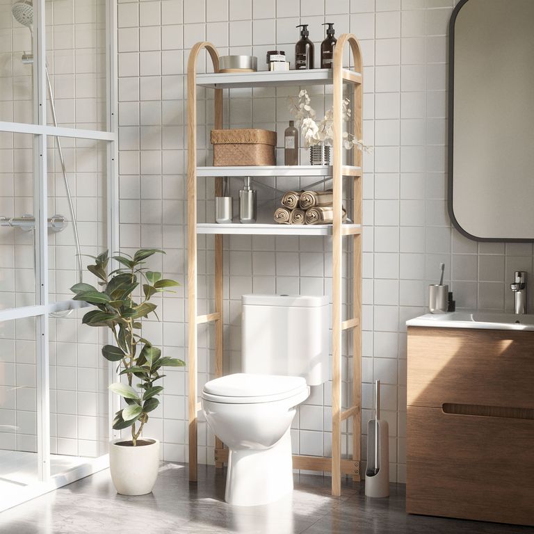 Bathroom shelving ideas for storage and style points | Ideal Home