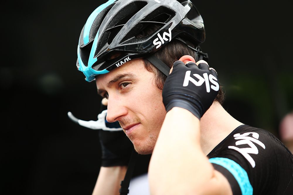 Geraint Thomas ahead of stage 1 at the 2016 Tour Down Under.