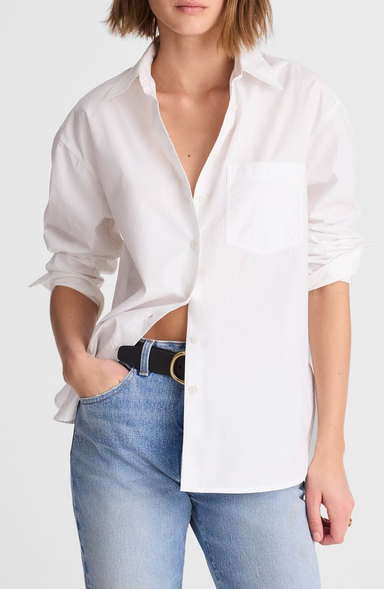 Easy Poplin Button-Up Shirt