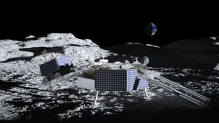 NASA's ice-hunting VIPER moon rover will ride a commercial Astrobotic Griffin lander to the moon in 2023.