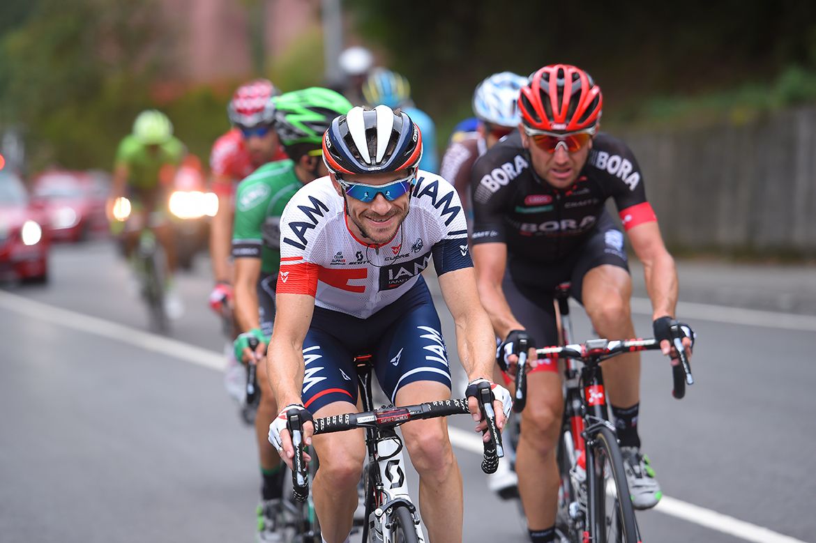 Dries Devenyns (IAM Cycling) in the breakaway