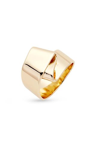 Folded Band Statement Ring