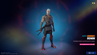 Fortnite Chapter 3, Season 1 includes a crescent moon-themed Ronin set.