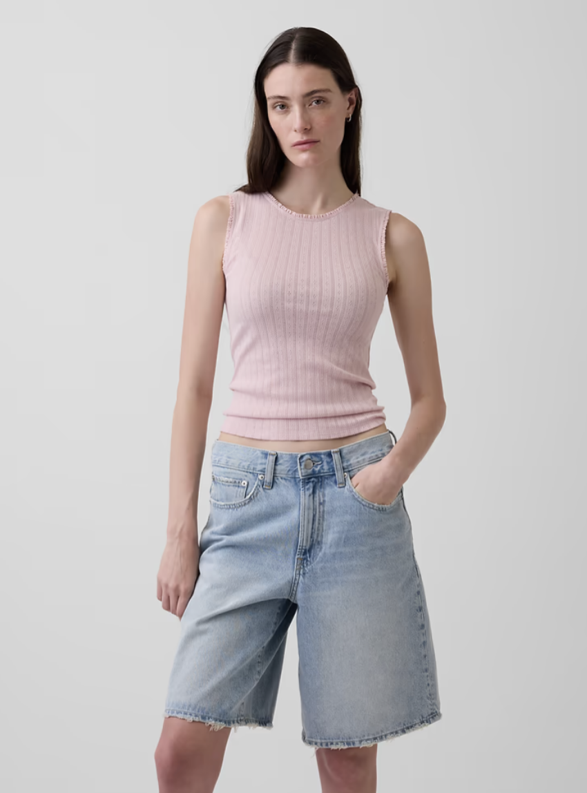 Gap, Pointelle Shell Tank Top