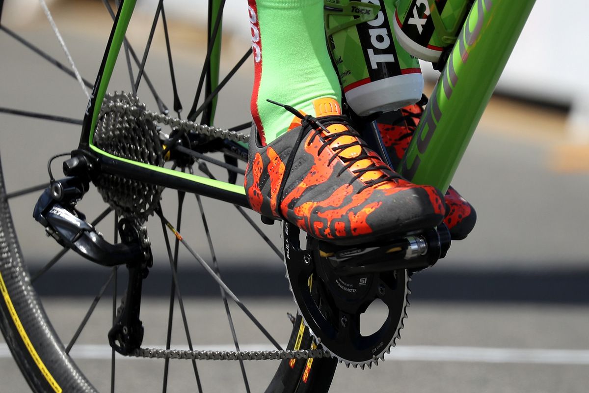 Taylor Phinney's custom Giro shoes at the Tour of California