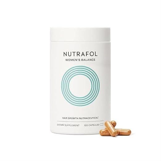 Nutrafol, Nutrafol Women's Balance Hair Growth Supplements, Ages 45 and Up, Clinically Proven for Visibly Thicker Hair and Scalp Coverage, Dermatologist Recommended - 1 Month Supply