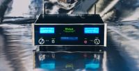 McIntosh CS7500 streaming preamp on a shiny foil backdrop
