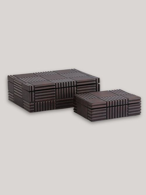 Rimba Boxes in Solid Mango Wood