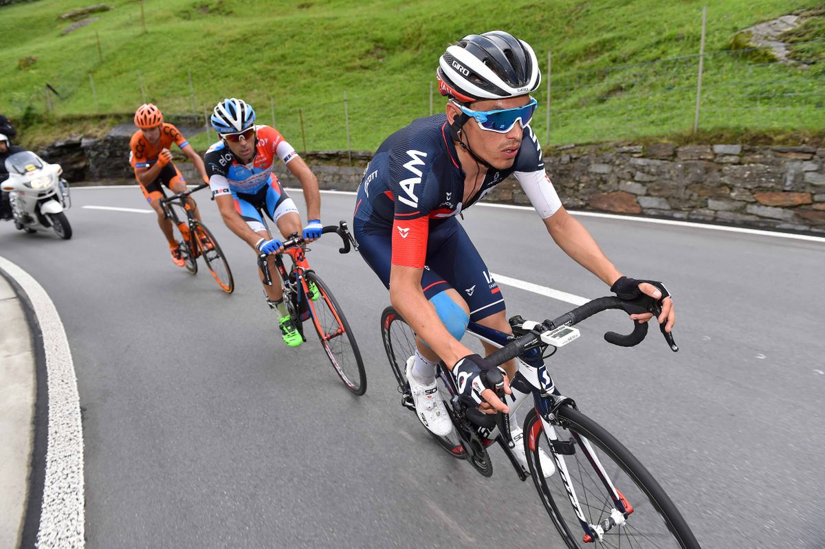 Stefan Denifi leads the break