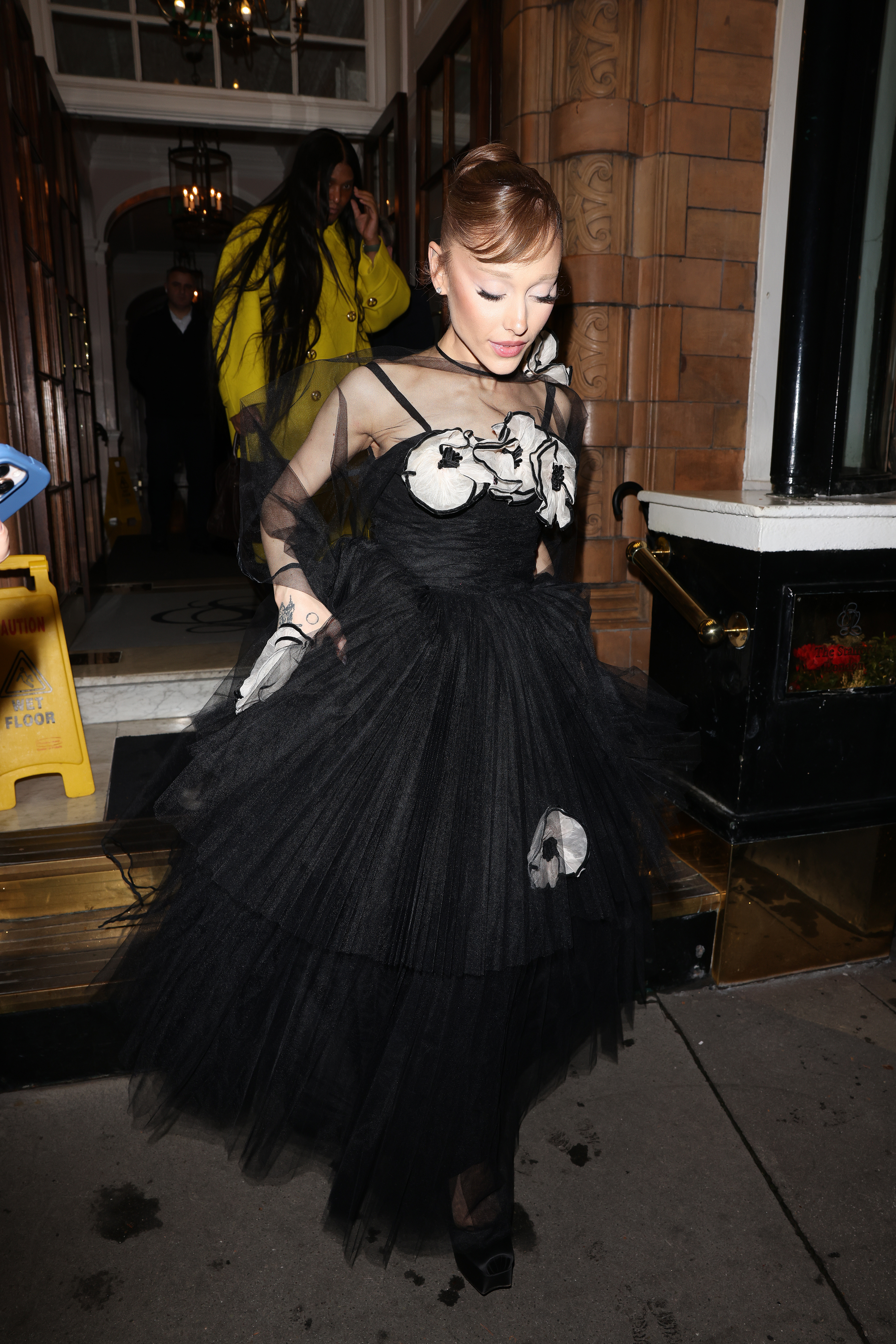 Ariana Grande leaving the wicked: for good after party