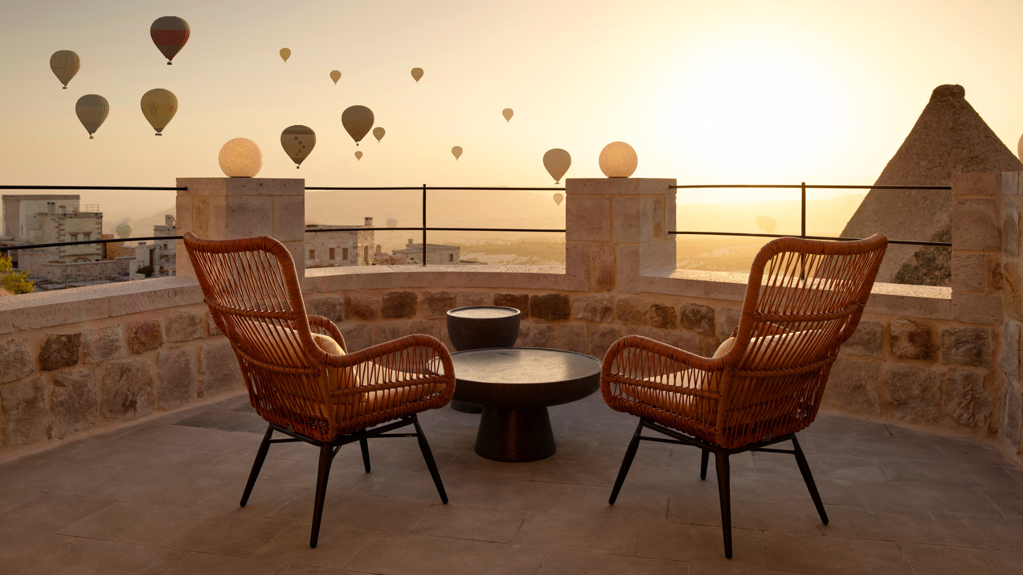 Terrace at Argos in Cappadocia.