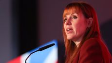 Former Labour deputy leader Angela Rayner makes a speech in Liverpool