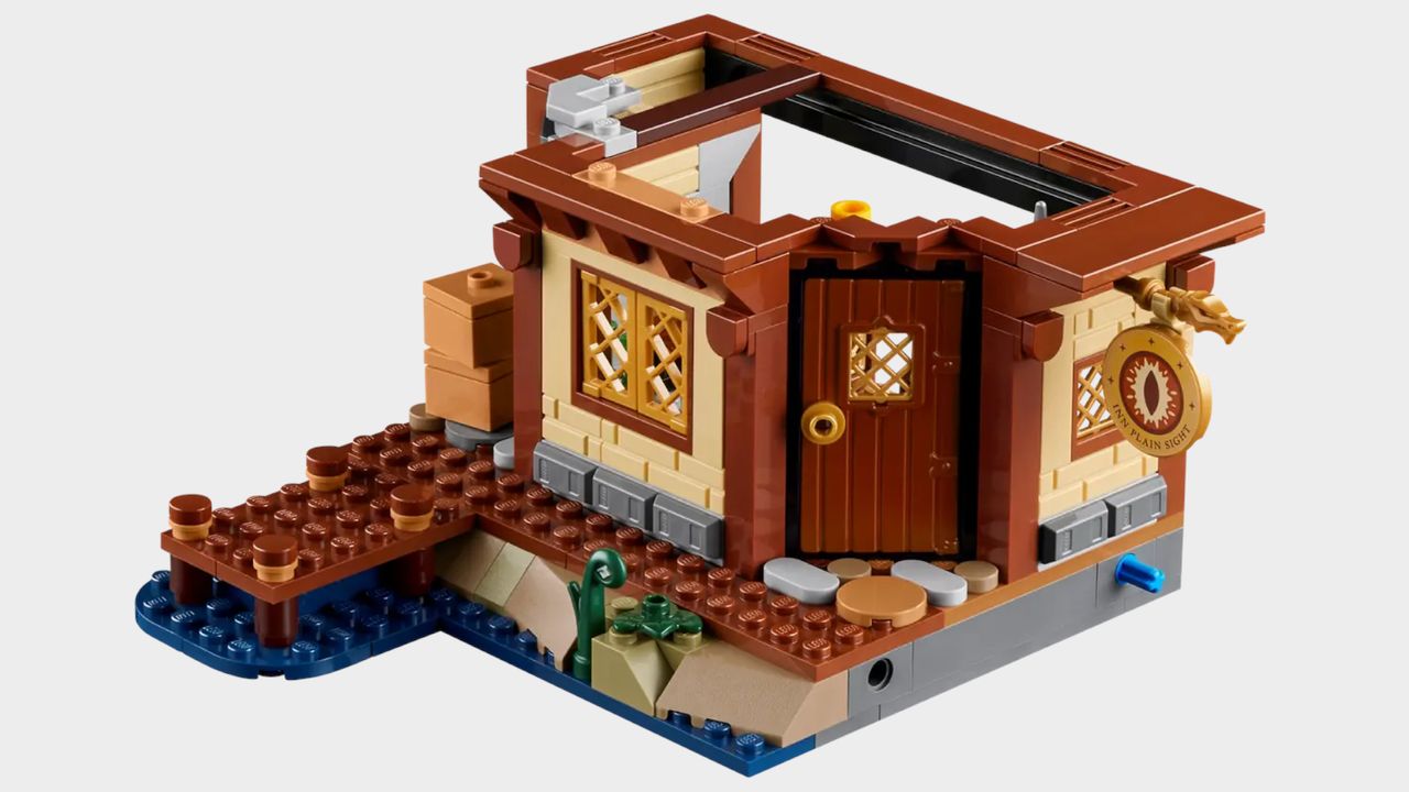 Lego D&amp;D set on a plain background