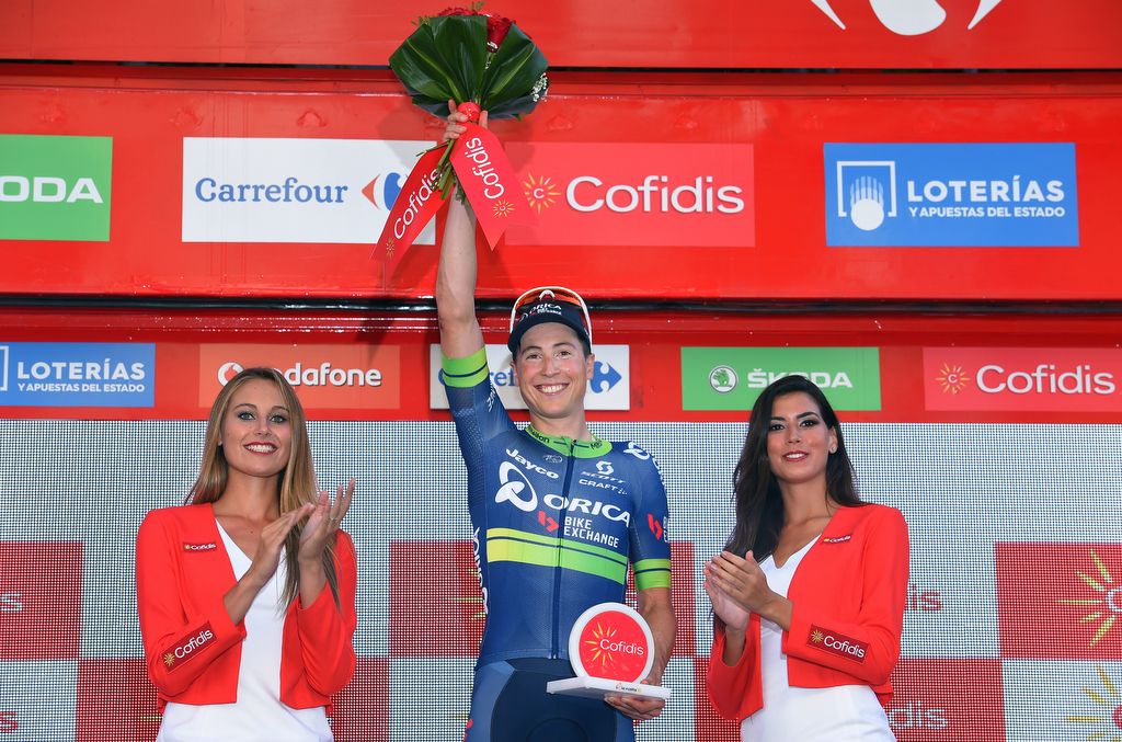 Jens Keukeleire (Orica-BikeExchange) on the podium