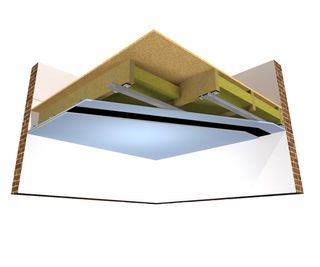 diagram of the ReductoClip system on a ceiling